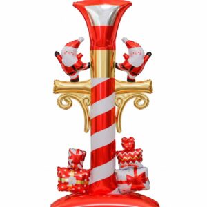 Globo Metalizado Silueta Farol Navidad