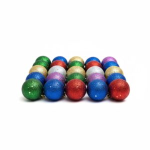 Esfera Navidad Gibreada 6cm X6unid