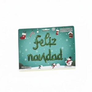 Globo Metalizado Cursiva Feliz Navidad