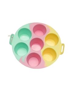 Molde Silicona Cupke X7 Redondo Tricolor