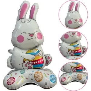 Globo Metalizado Conejo De Pascuas X 1mts