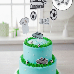 Topper Futbol Feliz Cumpleaños