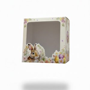 Caja Sur Pascuas 2025 Conejo Floral 20x20x10