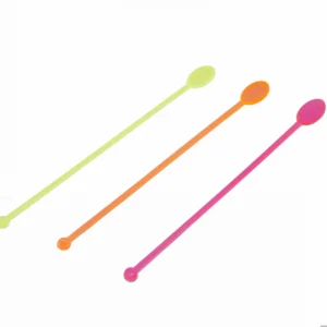 Agitadores Acrilico 20cm Flor X6unid