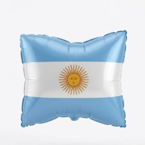 GLOBO METALIZADO BANDERA ARGENTINA 50X42