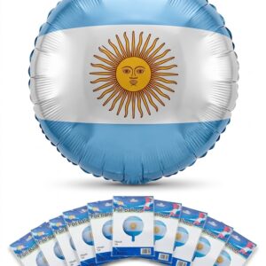 GLOBO METALIZADO REDONDO ARGENTINA18PULG (45CM)