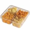 GVT BANDEJA CUADRADA 4DIV 16X16X5