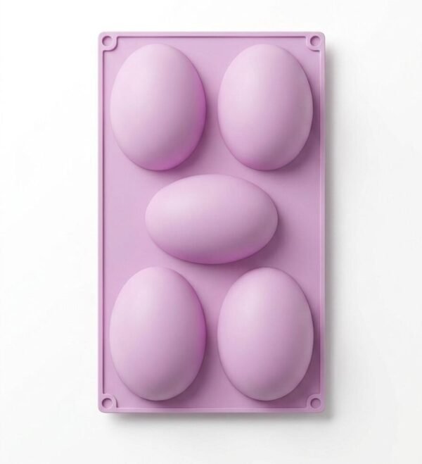 MOLDE SILICONA 5 HUEVO PASCUAS 18X31