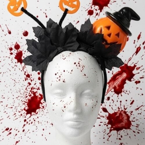 HA26 VINCHA HALLOWEEN CON CALABAZA