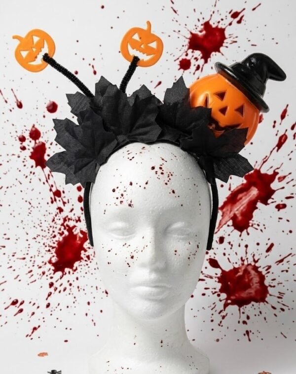 HA26 VINCHA HALLOWEEN CON CALABAZA
