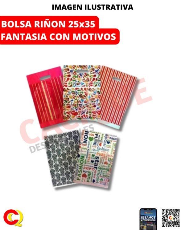 BOLSA RIñON FANTASIA 25X35X 50UNID