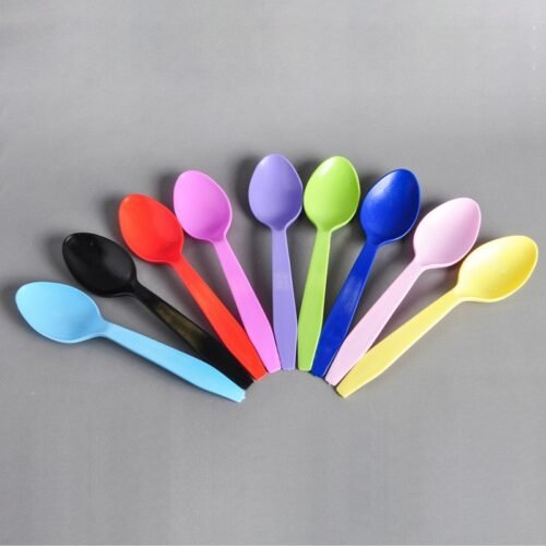 CUCHARA SUNDAE COLORES BAN PLAST X50UNID