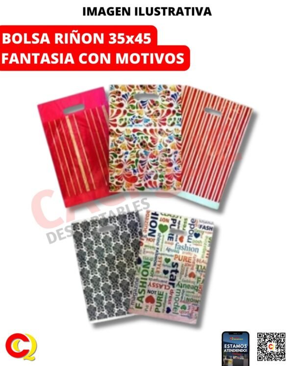 BOLSA RIñON FANTASIA 35X45X 50UNID