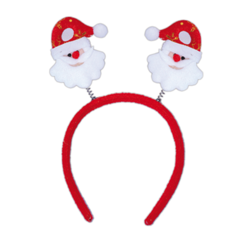 VINCHA PAPA NOEL CON GORRO Y COPO DE NIEVE