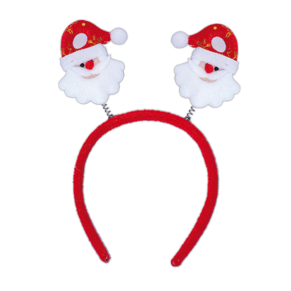 A96107 VINCHA PAPA NOEL CON GORRO Y COPO DE NIEVE