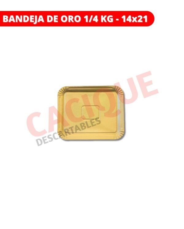 PLATO ORO 1/4 KG 15X20