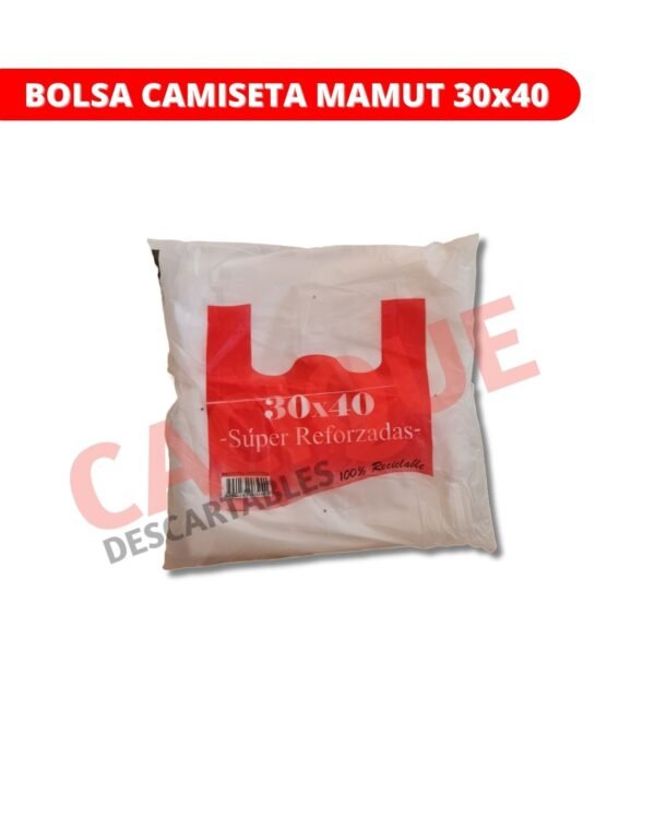 BOLSA CAMISETA 30X40 MAMUT