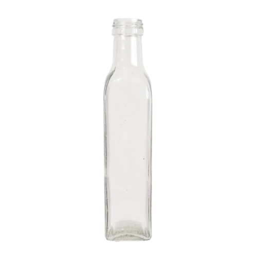 Botella-Vidrio-Cuadrada-250cc.png BOTELLA VIDRIO CUADRADA 250CC