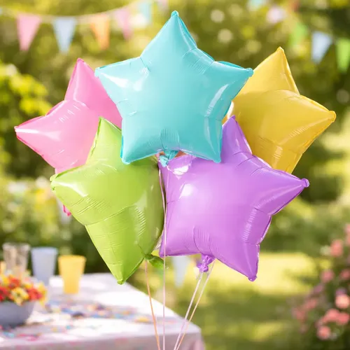 GLOBO ESTRELLA PASTEL 18PULG