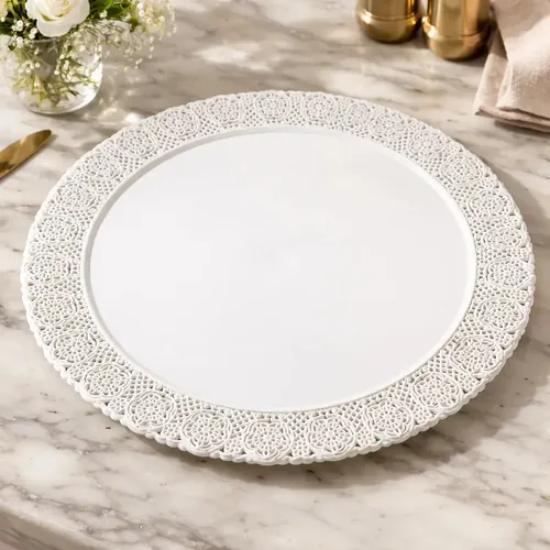 BANDEJA PLASTICA BLONDA 24 CM X UNI