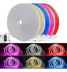 TIRA LED NEON BLANCO CON FUENTE DE 5MTS