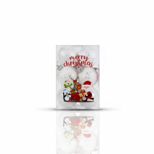 ESFERA CAJA NAVIDAD TEXTURADA MERRY CHRISTMAS 4CMX12UNID