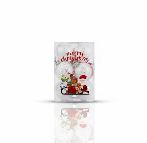 ESFERA CAJA NAVIDAD TEXTURADA MERRY CHRISTMAS 4CMX12UNID
