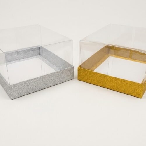 MADRE26 CAJA IMPORTADA PLATA-DORADA TAPA ACETATO 10X22.5X15