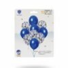 GLOBO LATEX SET 10 PERLADO Y CONFETTI