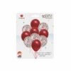 GLOBO LATEX SET 10 PERLADO Y CONFETTI