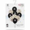 GLOBO LATEX SET 10 PERLADO Y CONFETTI