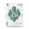 GLOBO LATEX SET 10 PERLADO Y CONFETTI
