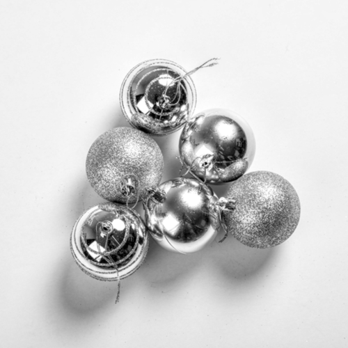 ESFERA BOLSA NAVIDAD GIBREADA 4CM X6UNID