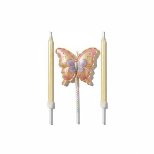 VELA MARIPOSA CON DOS VELA