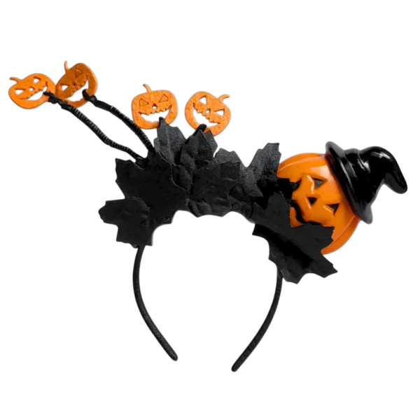 HA26 VINCHA HALLOWEEN CON CALABAZA