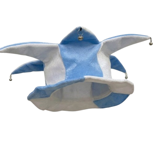 GORRO ARGENTINA ENTERIZO ARLEQUIN CON BOLITAS