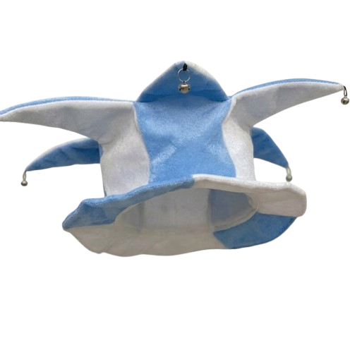 GORRO ARGENTINA ENTERIZO ARLEQUIN CON BOLITAS
