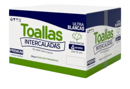 TOALLA BLANCA INTERCALADA