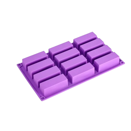 MOLDE SILICONA 12 RECTAGULOS 29X17
