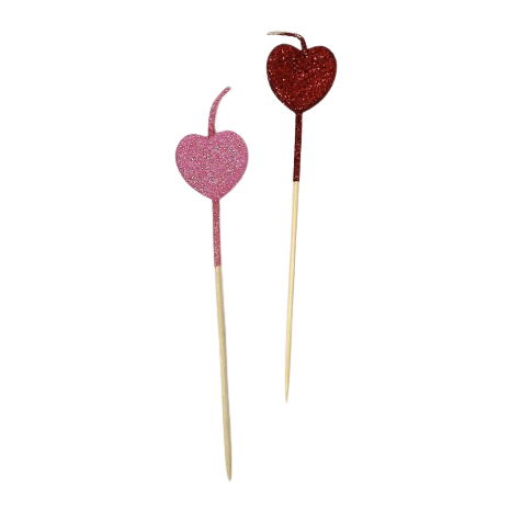 VELA CON PALITO CORAZON ADULTO