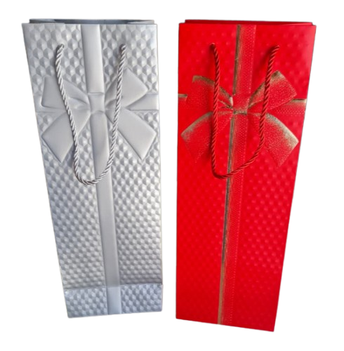 BOLSA DE REGALO PARA VINO VARIOS MOTIVOS CON MANIJA