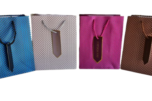 BOLSA DE REGALO VARIOS MOTIVOS CON MANIJA CORDON 32X26X10