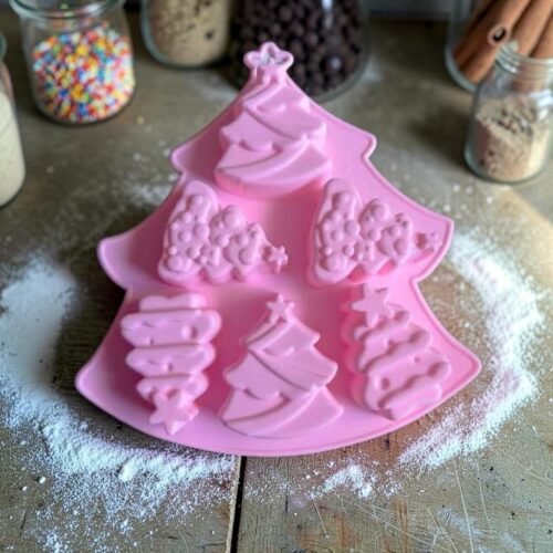 images MOLDE SILICONA ARBOL NAVIDAD