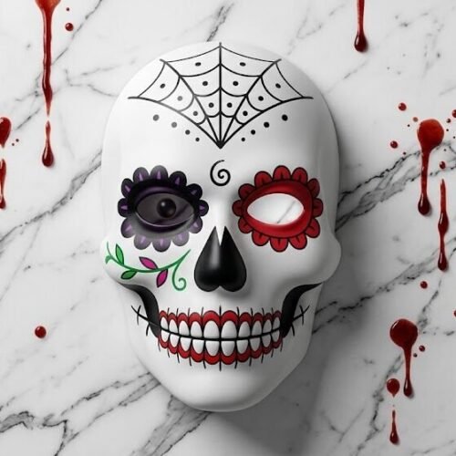 HA26 MASCARA RIGIDA CALAVERA MEXICANO