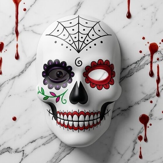 HA26 MASCARA RIGIDA CALAVERA MEXICANO