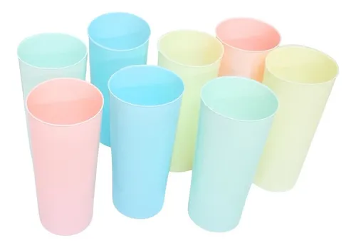 VASO TRAGO LARGO COLOR PASTEL