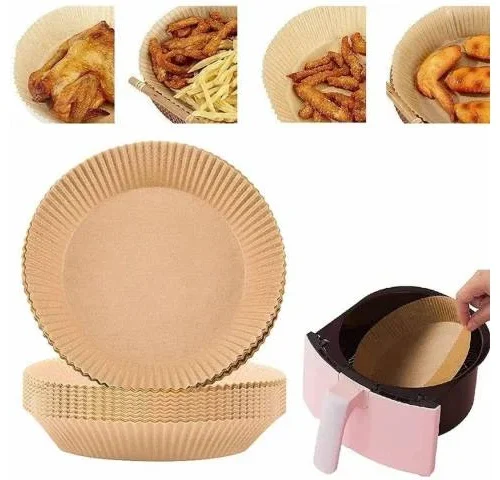 PAPEL PARA AIR FRYER REDONDO 20X4X50UNID