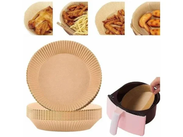 PAPEL PARA AIR FRYER REDONDO 20X4X50UNID
