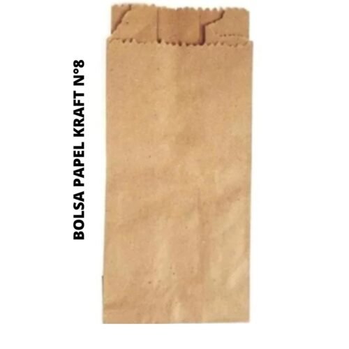 BOLSA PAPEL KRAF 8