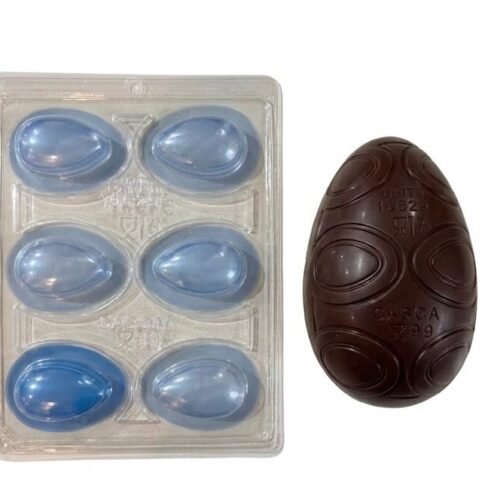 MOLDE ACETATO CON SILICONA DE 6 HUEVOS